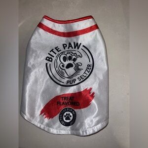 Pup Seltzer Dog Costume - Red and White - small breed